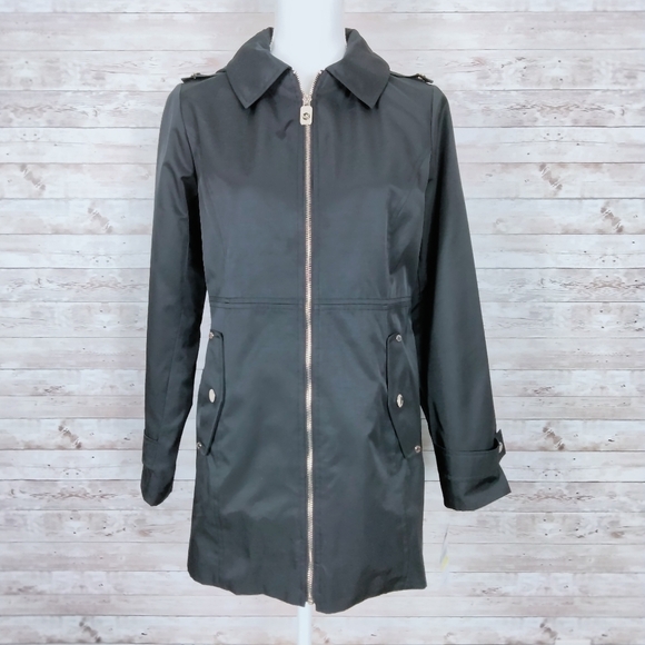 Michael Kors Jacket PM Black Detachable Hood 841 - Picture 2 of 8